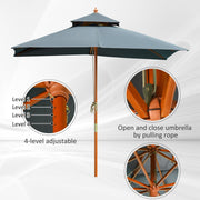 Pagoda Style Large Patio Parasol Outsunny