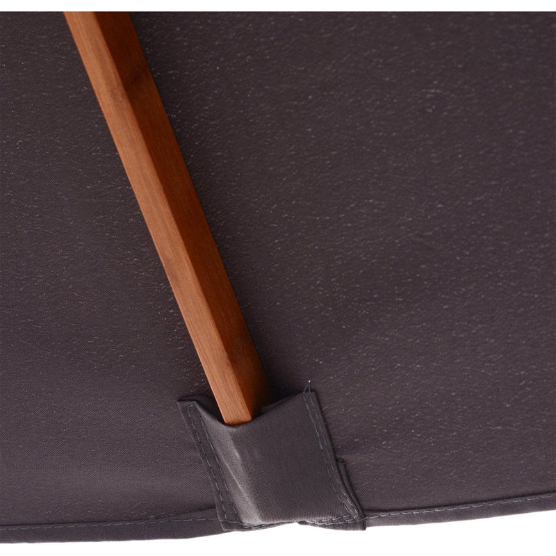 2m Outdoor Tilting Parasol Umbrella, Garden Sun Shade