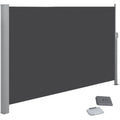 Grey Retractable Side Awning