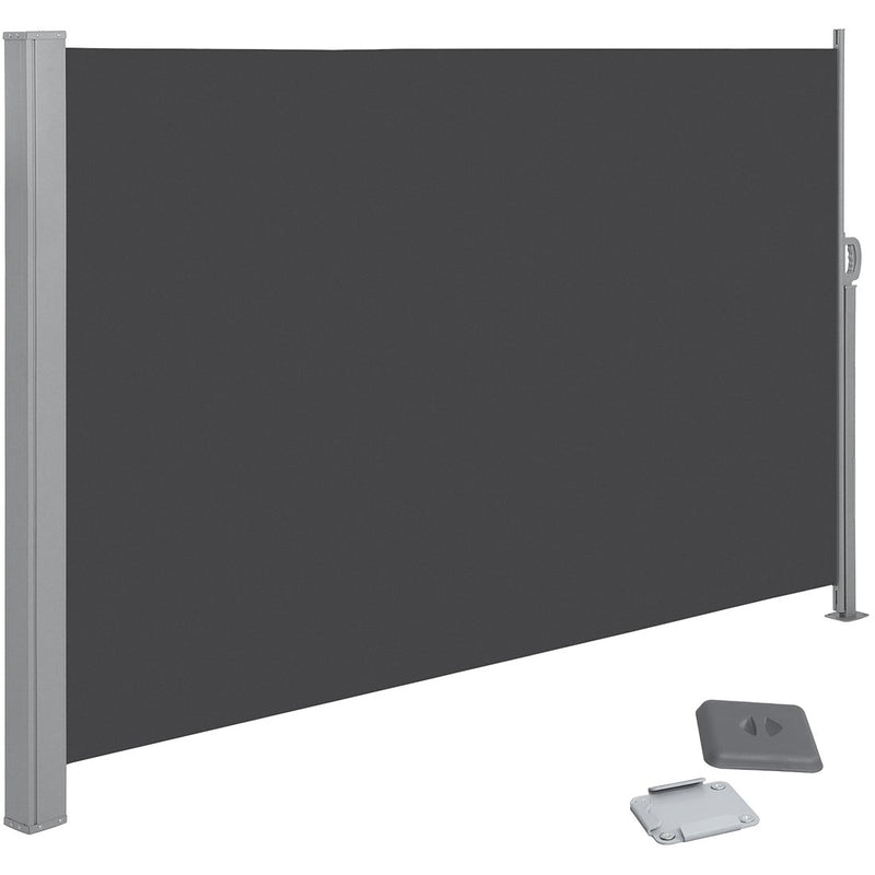 Grey Retractable Side Awning