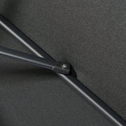 2.7m Large Outdoor Garden Umbrella - Black Outsunny