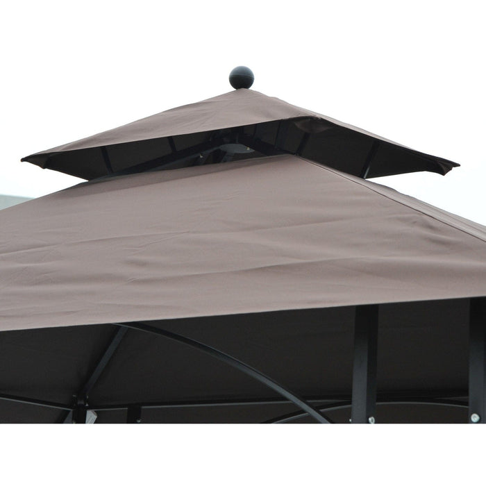 BBQ Tent 250L Black/Coffee