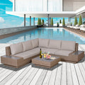 Garden Furniture Corner Sofa & Coffee Table Set Outsunny