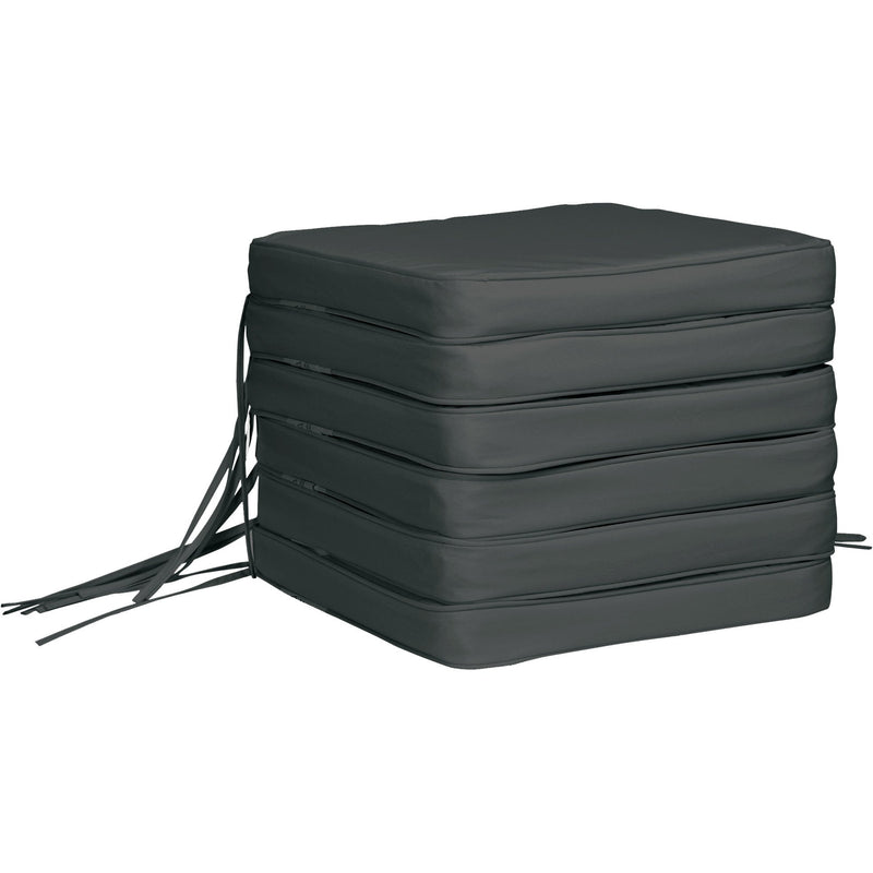 Outsunny 42x42cm Grey Chair Cushions (Set of 6) Outsunny