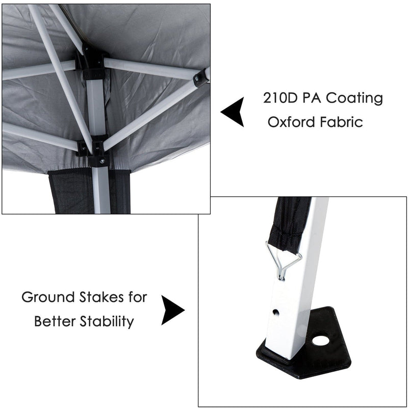 3x3 Pop Up Gazebo, Beach Shelter, Waterproof, UV Protection