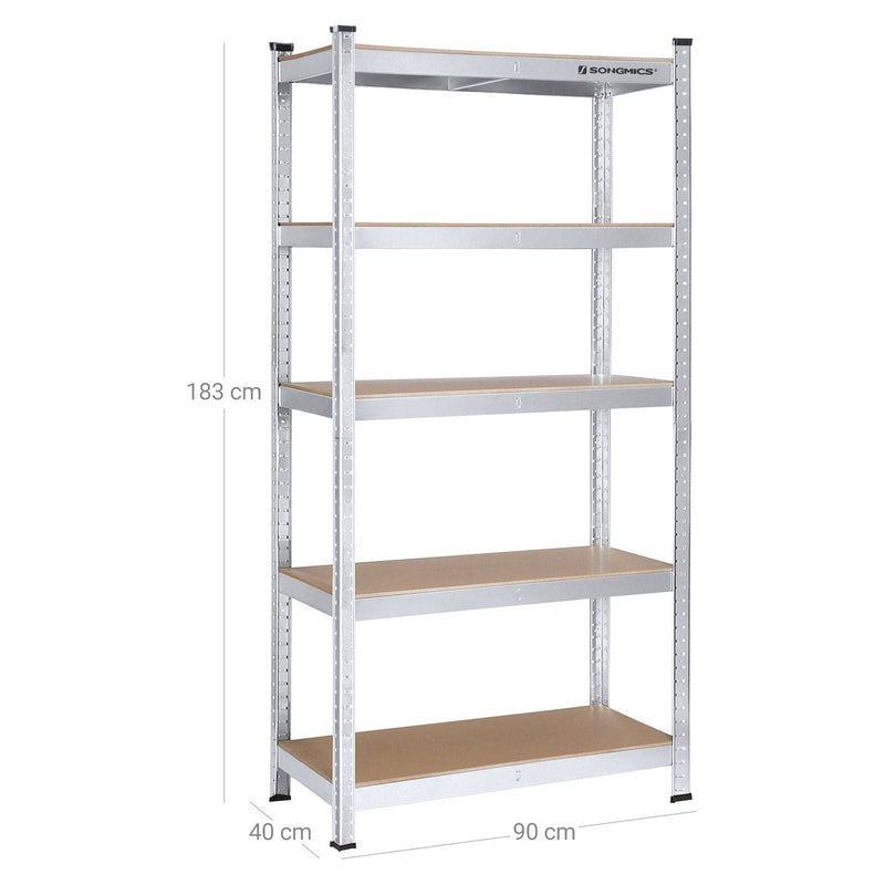 Songmics Heavy Duty Garage Racking Shelves, 180x90x40cm Songmics