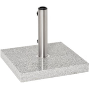 28kg Marble Parasol Base With Wheels Outsunny
