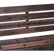 Wagon Wheel Garden Bench Outsunny
