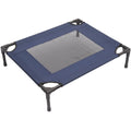 Elevated Pet Cot, Portable, Camping, Blue Pawhut
