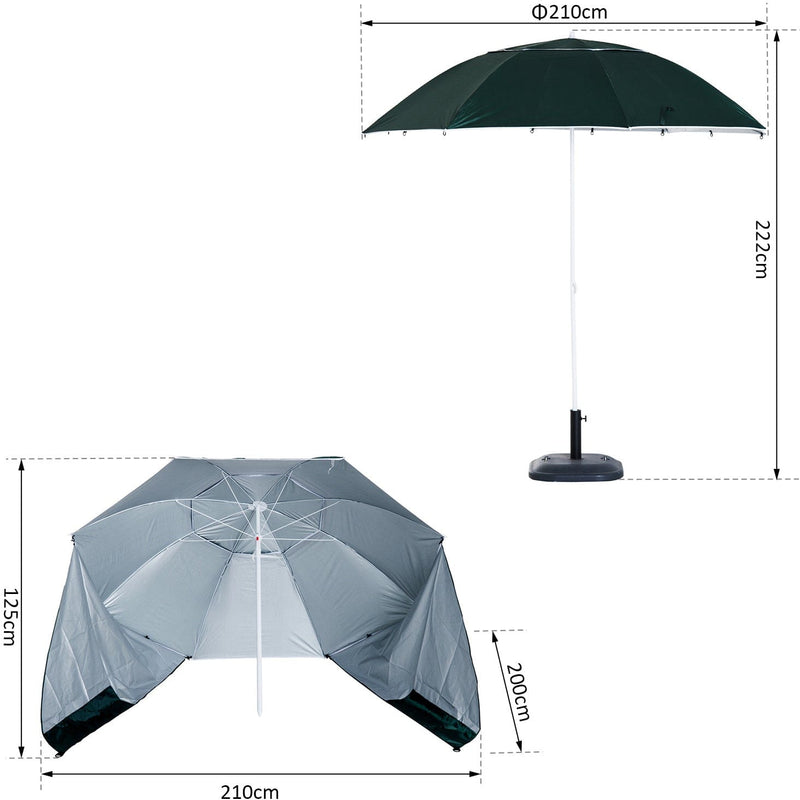 Beach Umbrella Shelteneer-Green