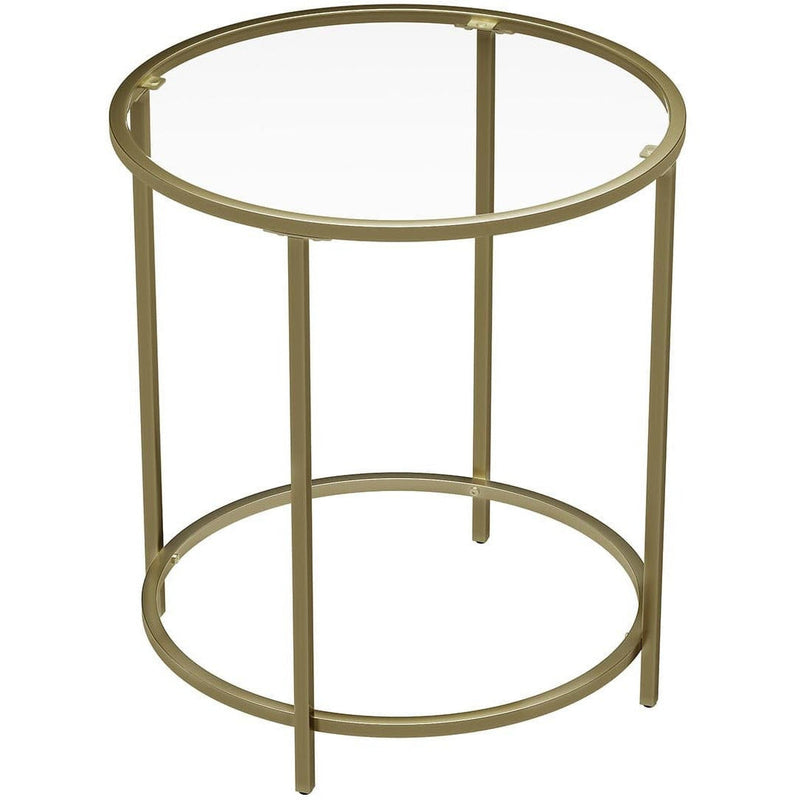 Vasagle Gold Round Side Table - Adds an elegant touch to your home