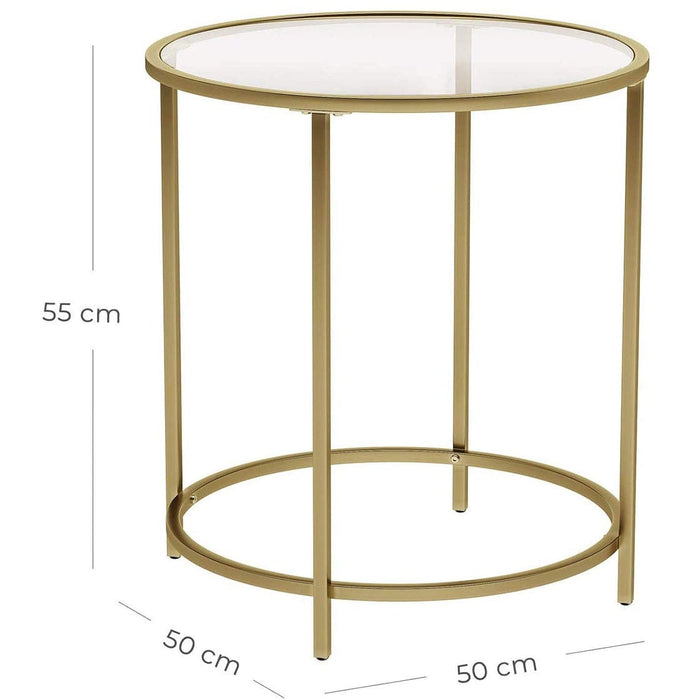 Vasagle Gold Round Side Table