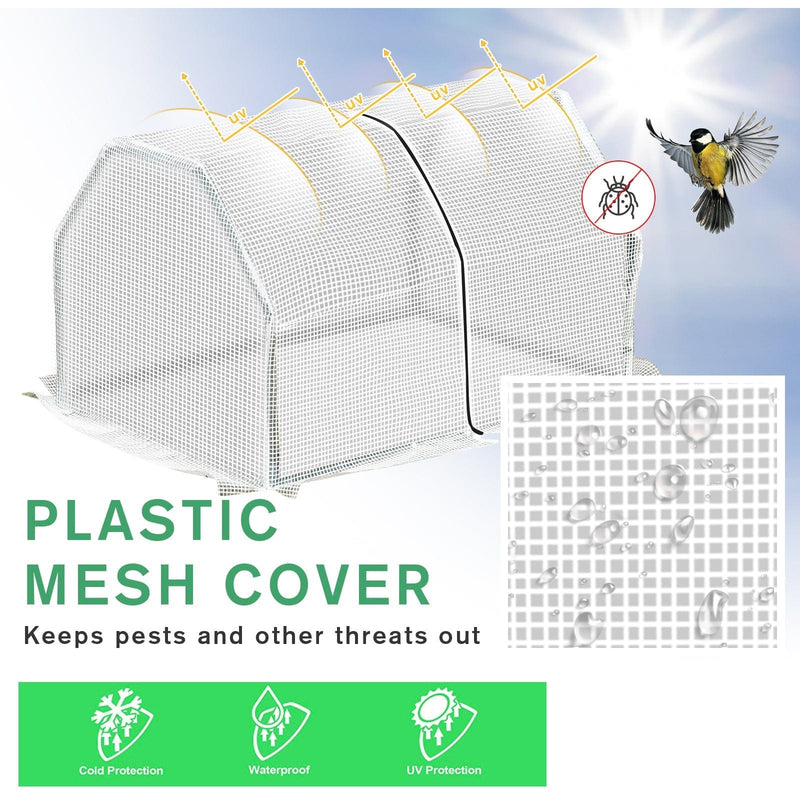 Mini PVC Greenhouse, Steel, 99 x 71 x 60 cm