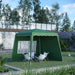 Green Pop Up Gazebo With 2 Sides