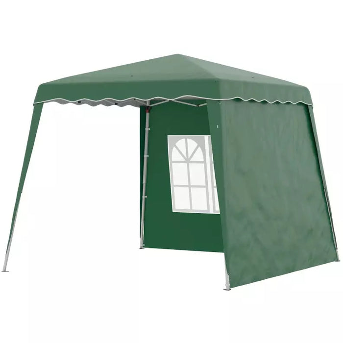 Green Pop Up Gazebo With 2 Sides