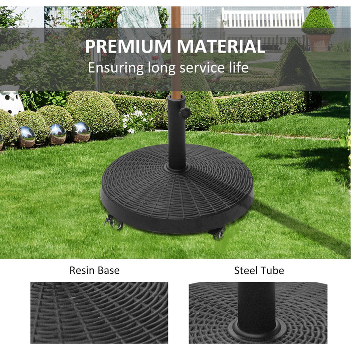 22kg Patio Umbrella Base With Wheels