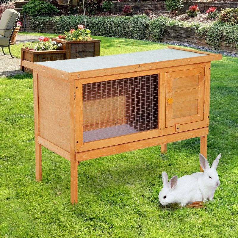 Raised Rabbit Hutch
