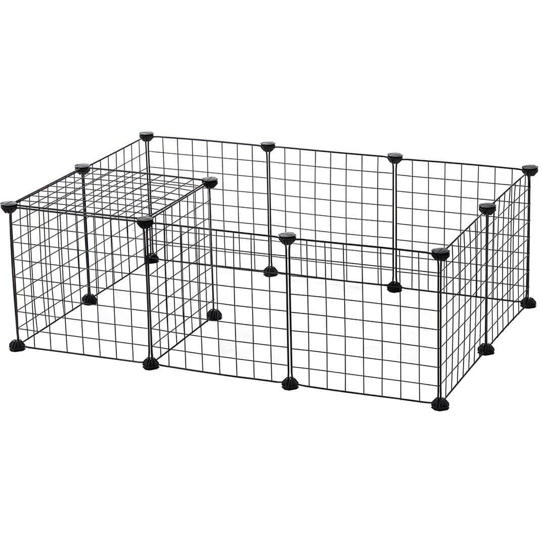 Metal Guinea Pig Cages, Indoor Playpen, DIY Enclosure, 143 x 73 x 46cm ...