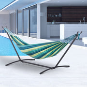 Hammock Stand for Outdoor Relaxation Anywhere in the Garden Adjustable Metal Black Outsunny