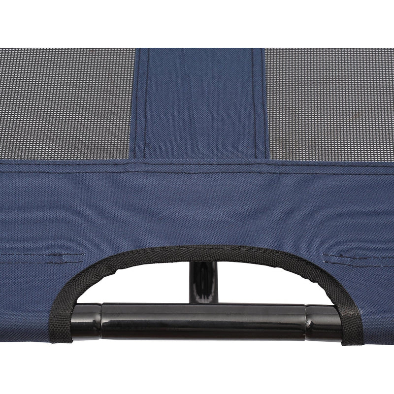 Elevated Pet Cot, Portable, Camping, Blue