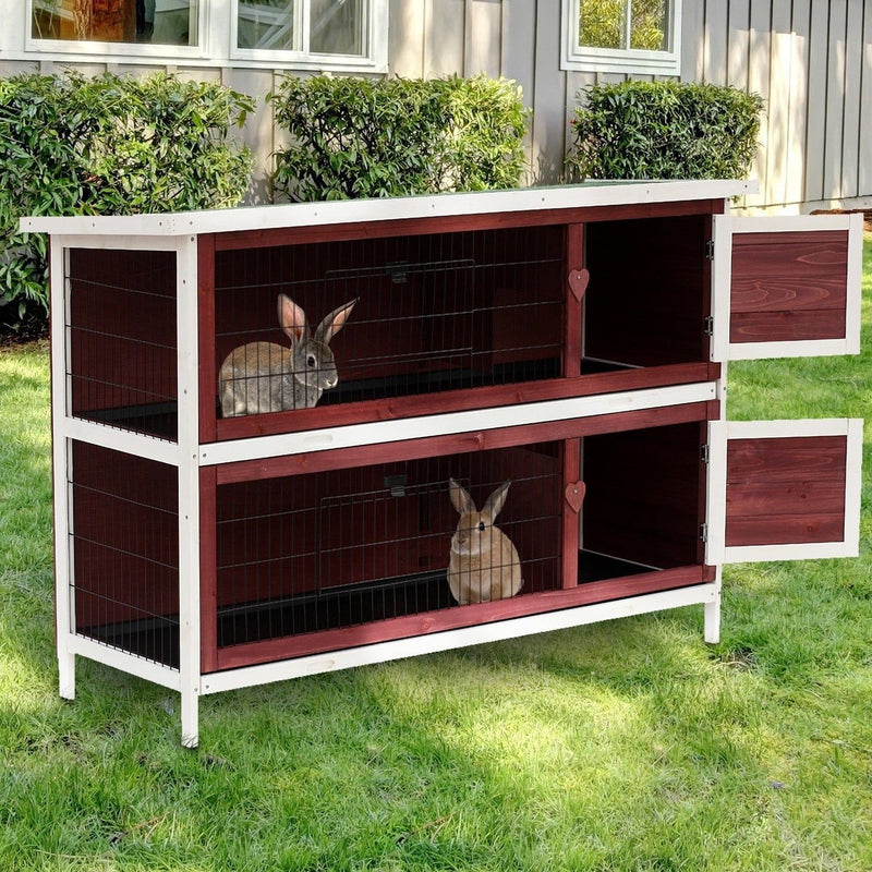 Large Wooden Rabbit Hutch