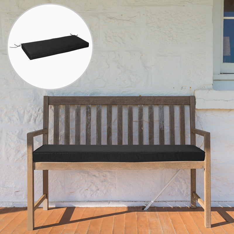 2-Seater Bench Cushion, 120x50x8cm, Indoor/Outdoor