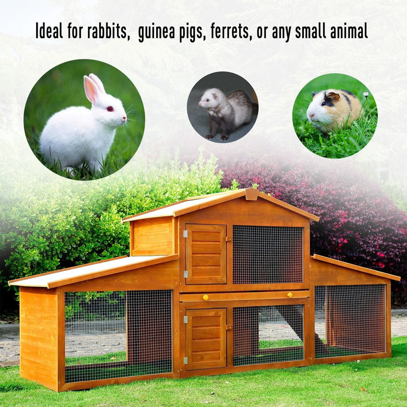 Deluxe Large Outdoor Rabbit Hutch
