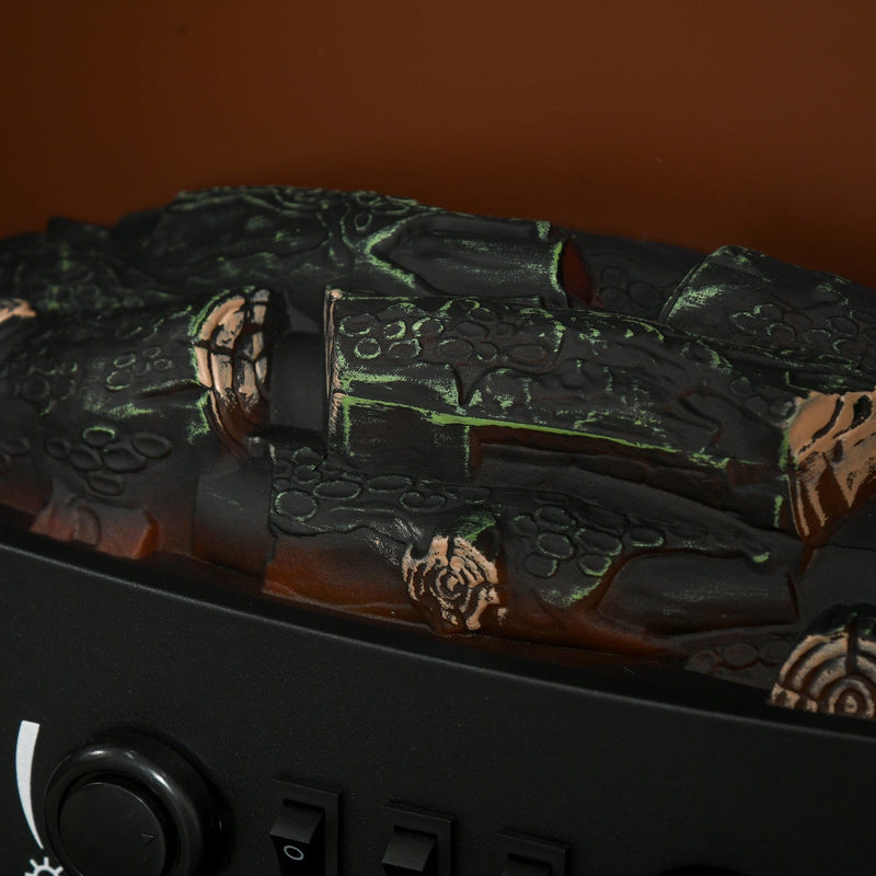 Electric Fireplace Stove, Realistic Flame, 900W/1800W