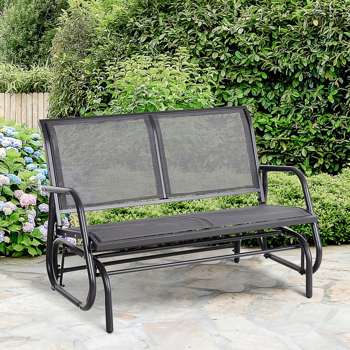 Outdoor Glider Bench, 2 Seater