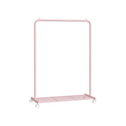 Pink Clothes Rack with Wheels Songmics