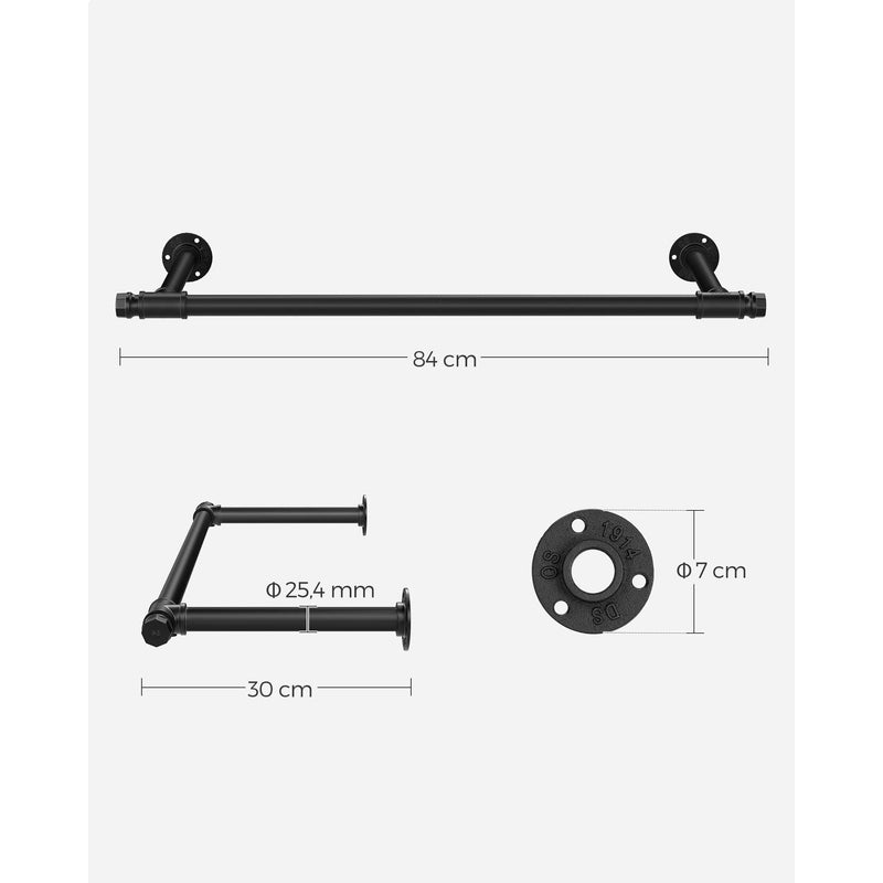 Songmics Clothes Rack Wall Mount, Pack of 2