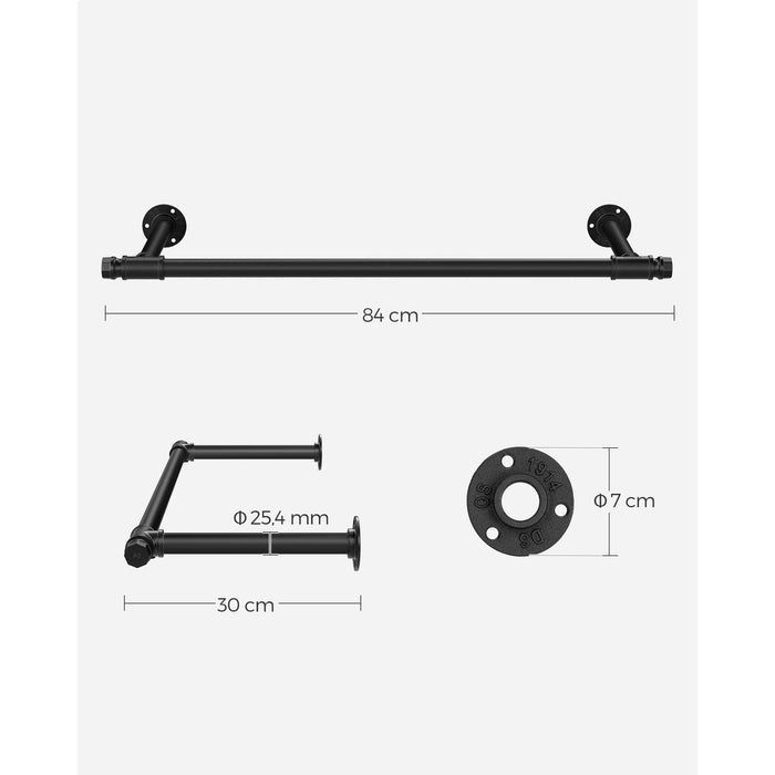 Clothes Rack Wall Mount, Pack of 2