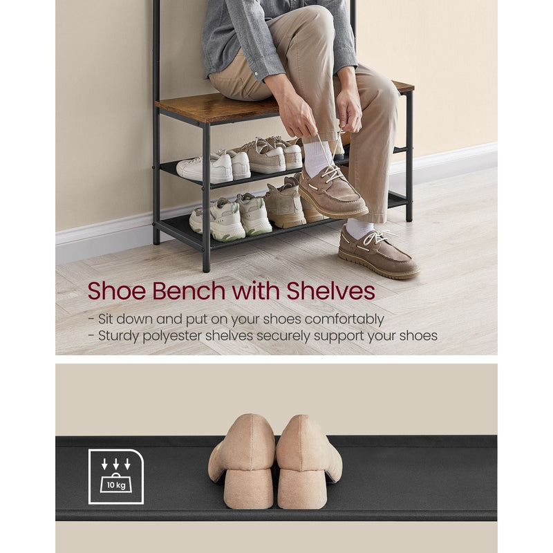 Vasagle Coat Rack With Seat