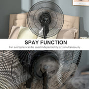 Misting Pedestal Fan, Mosquito Killer, 3.1L Tank, Black Homcom
