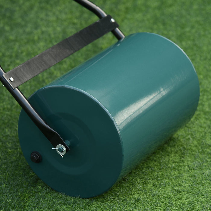 40L Lawn Roller, Collapsible Handle, Water/Sand Filled