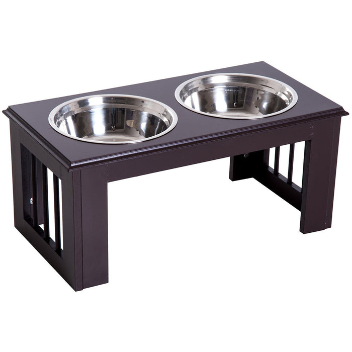 Stainless Steel Pet Feeder, 58.4x30.5x25.4cm