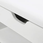 Vasagle White Cushioned Shoe Storage Bench With Hidden Compartment For Keys - Stylish and organised entryway 