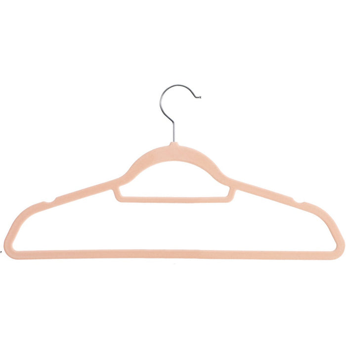 20-Pack Light Pink Hangers with Tie Organizer