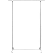 Clothes Hanging Rail Garment Rack, Silver SONGMICS