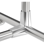 Clothes Hanging Rail Garment Rack, Silver SONGMICS