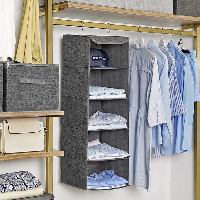 Hanging Storage Shelves, Grey