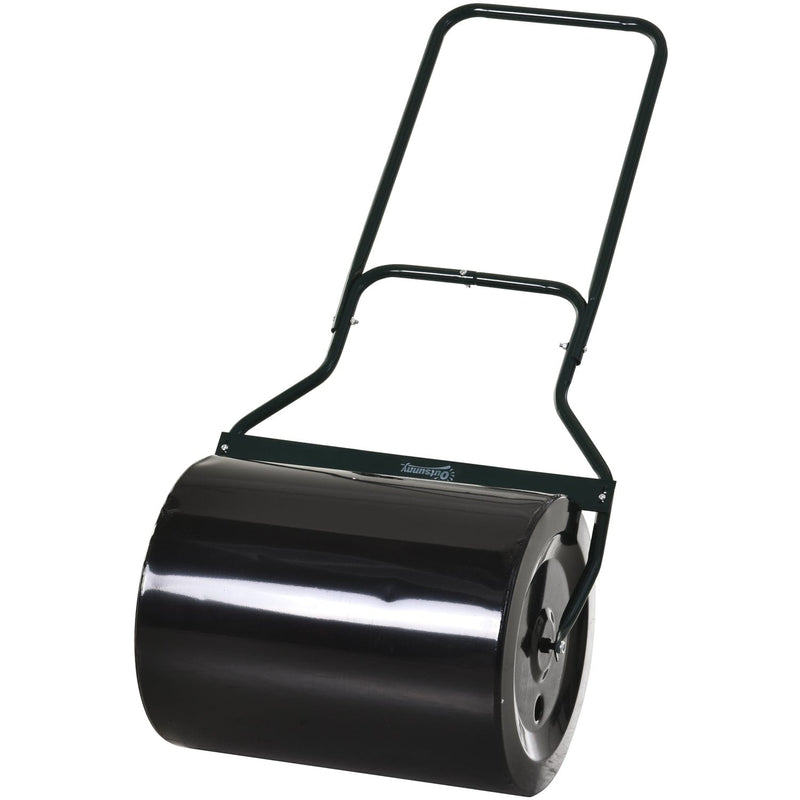 Steel Garden Lawn Roller, Water/Sand Fill - 50cm