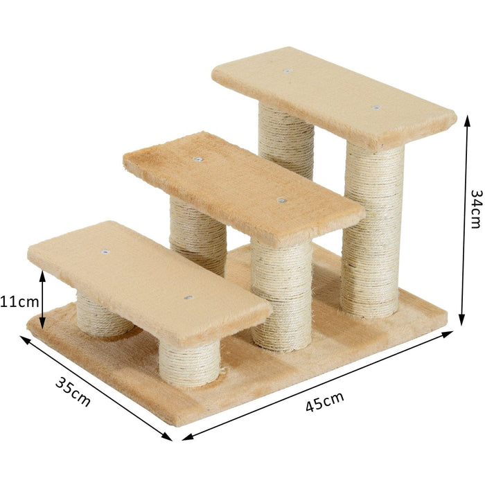 Cream Portable Pet Steps for Small Animals