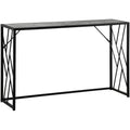 Industrial Console Table - 120cm - Metal Frame - Grey Homcom