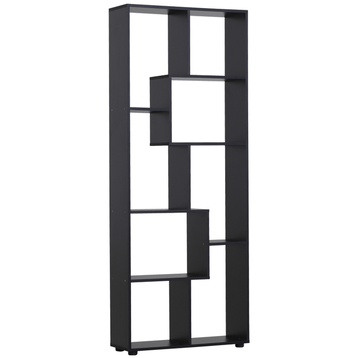 70cm Wide Bookcase, Modern Geometric Display Storage Unit