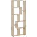 70cm Wide Bookcase, Modern Geometric Display Storage Unit Homcom
