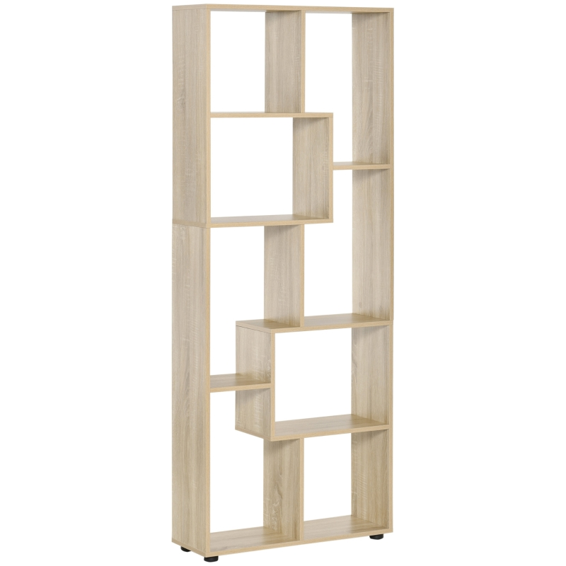70cm Wide Bookcase, Modern Geometric Display Storage Unit