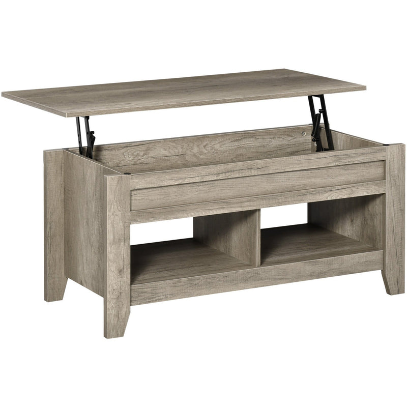 Rectangular Coffee Table with Storage And Lift Top
