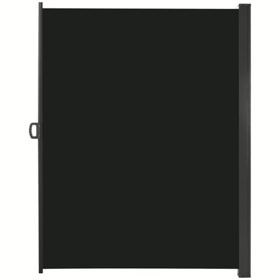 Outsunny 3 x 2m Retractable Sun Side Awning Screen Fence Patio Garden Wall Balcony Screening Panel Outdoor Blind Privacy Divider, Black Outsunny