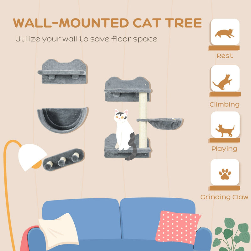Wall Mounted Shelves For Cats Pawhut